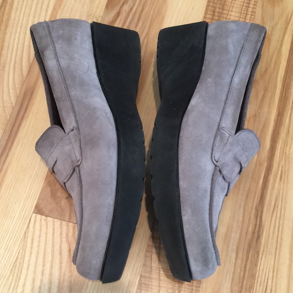 Munro Katie Wedge Penny Loafer Suede - Picture 4 of 8